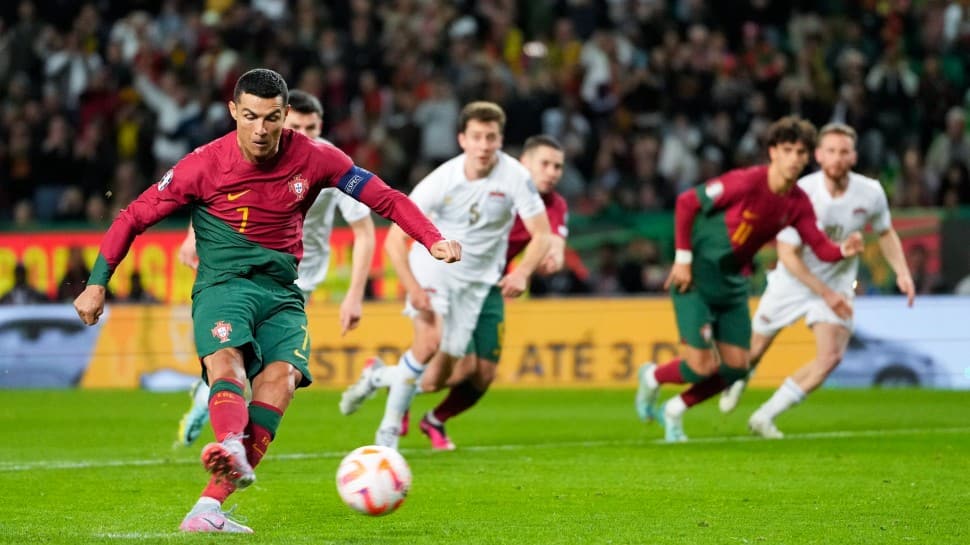 UEFA Euro 2024 Qualifier Cristiano Ronaldo Scores In Portugal Win