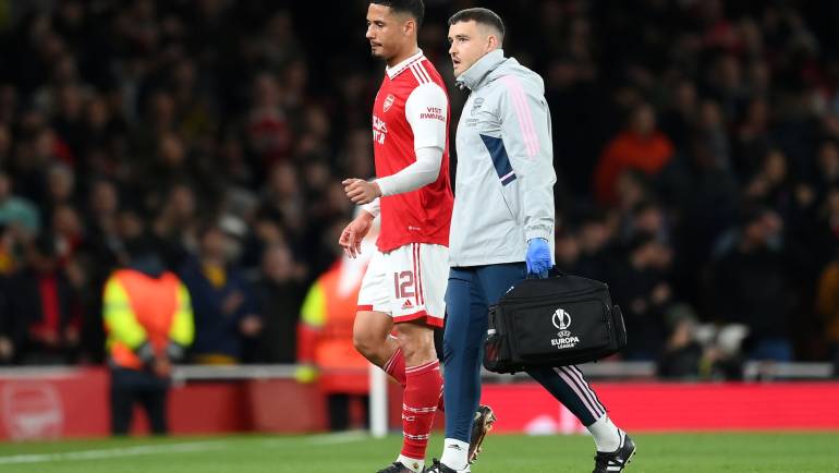 William Saliba injury latest: Defender out of West Ham clash but will be available ‘in the next few weeks’ as Mikel Arteta provides fitness update