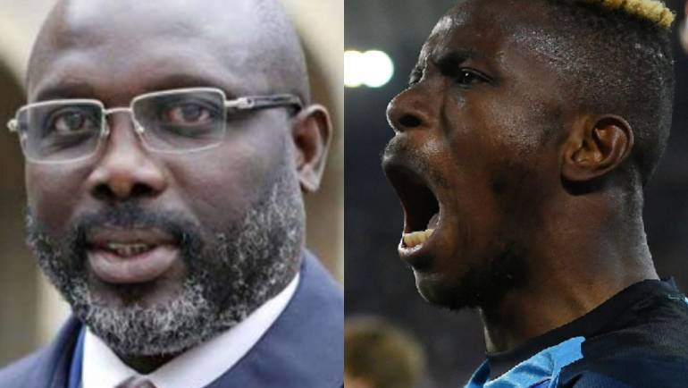 “I’m rooting for you Victor”-now Liberia President sends heartfelt message to Osimhen