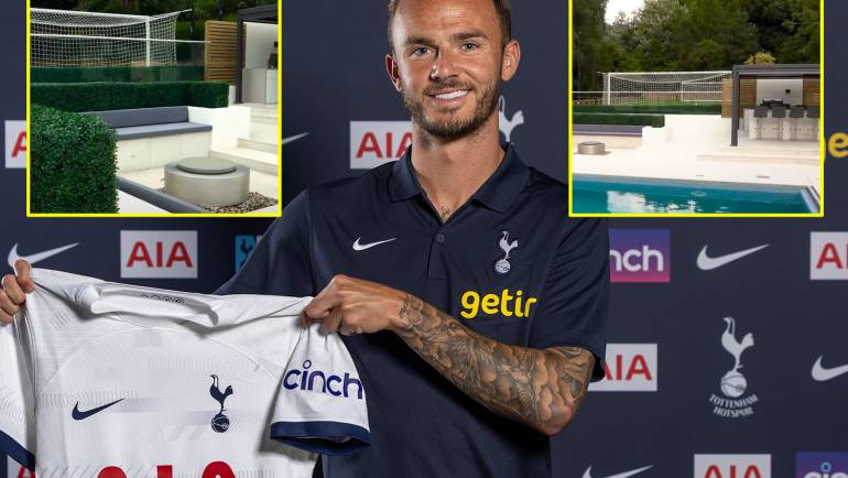 Inside James Maddison’s luxurious house with personalised 5G pitch and garden that hosted an England party