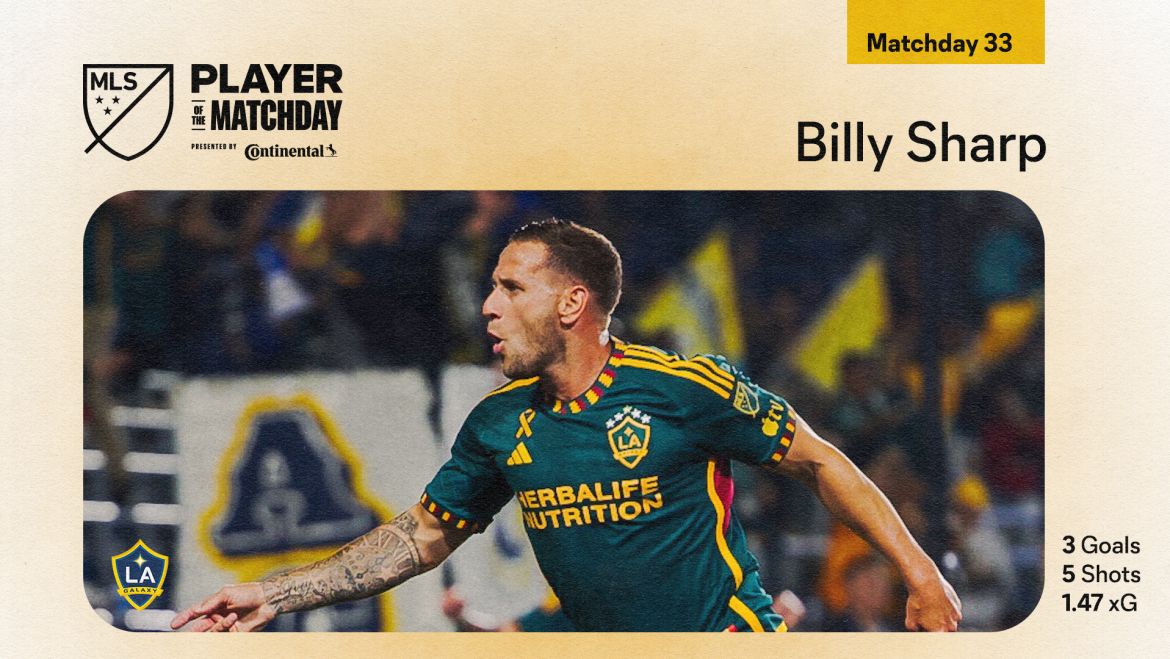 LA Galaxy’s Billy Sharp named Player of the Matchday | MLSSoccer.com