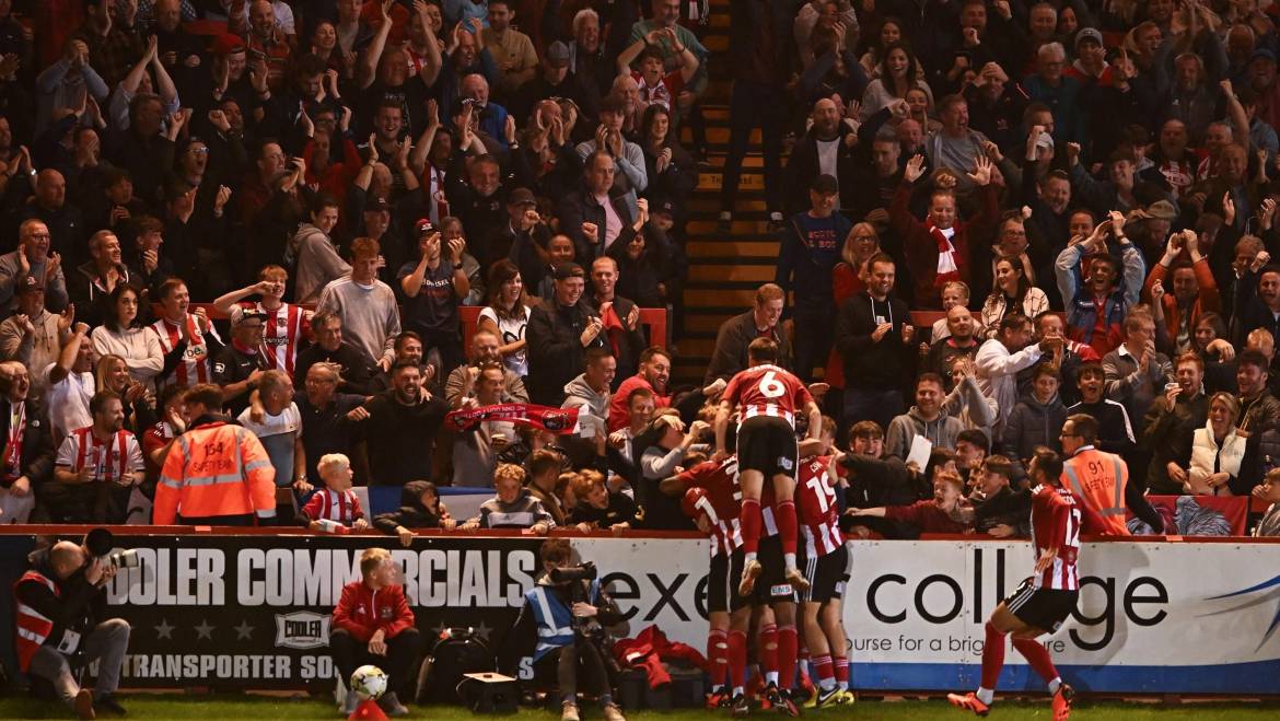 League One Exeter stun Luton as Ipswich defeat Wolves