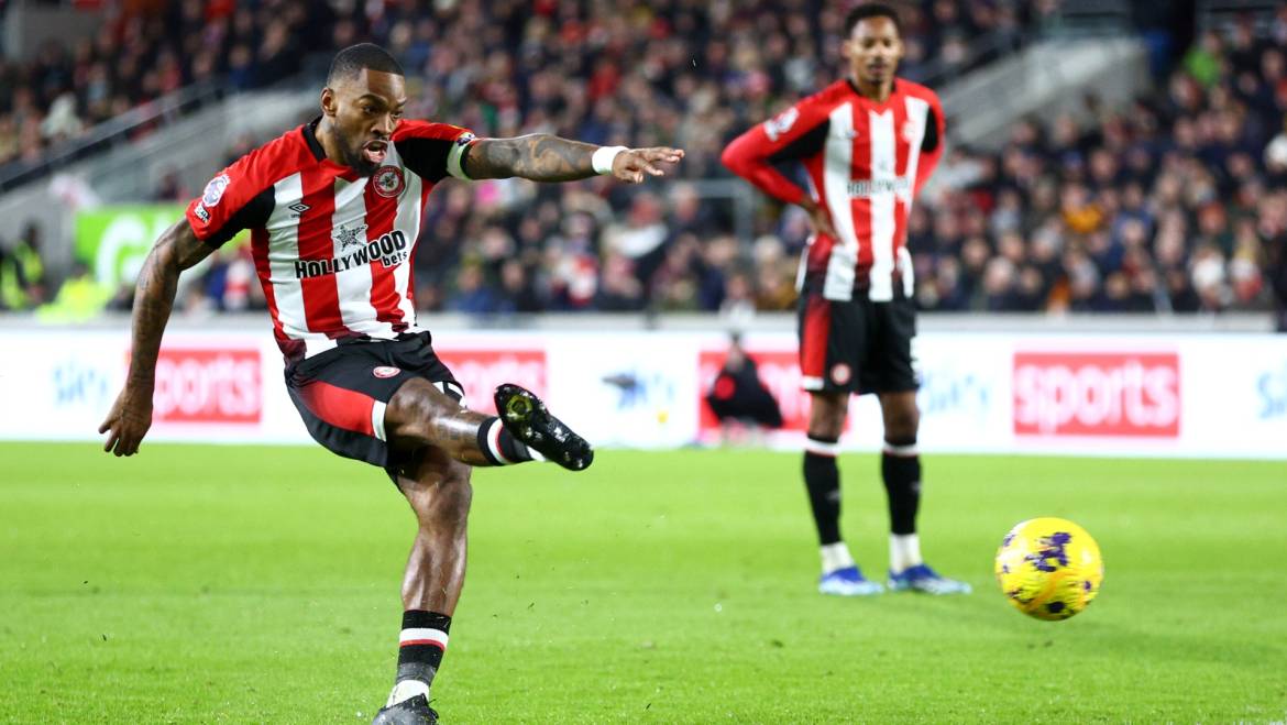 Ivan Toney gestures he’s staying at Brentford as he silences Nottingham Forest fans with comeback goal