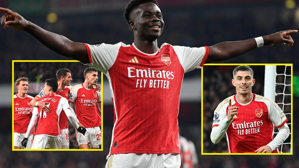 Arsenal create Premier League history in Newcastle demolition as Bukayo Saka equals Ian Wright’s 30-year record