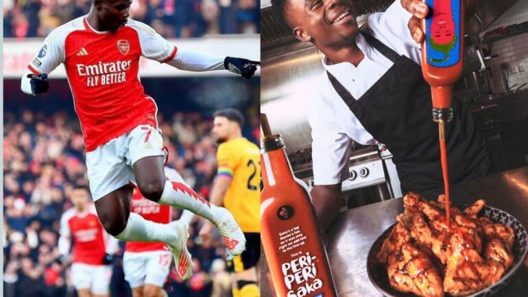 Bukayo Saka spices things up: Arsenal star of Nigerian descent launches his own Peri-Peri sauce