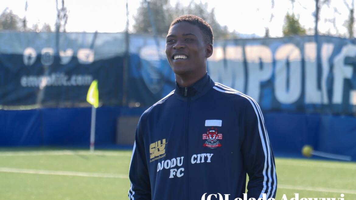 Ojodu FC’s Hafiz Umar Ibrahim arrives in London for Chelsea trial