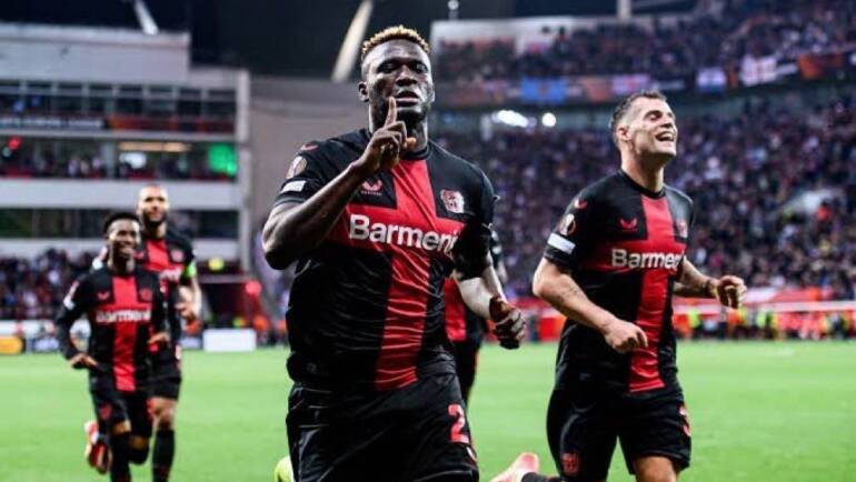 Europa League: Boniface and Tella survive with Bayer Leverkusen; Lookman qualifies with Atalanta; Chukwueze dumped out with AC Milan