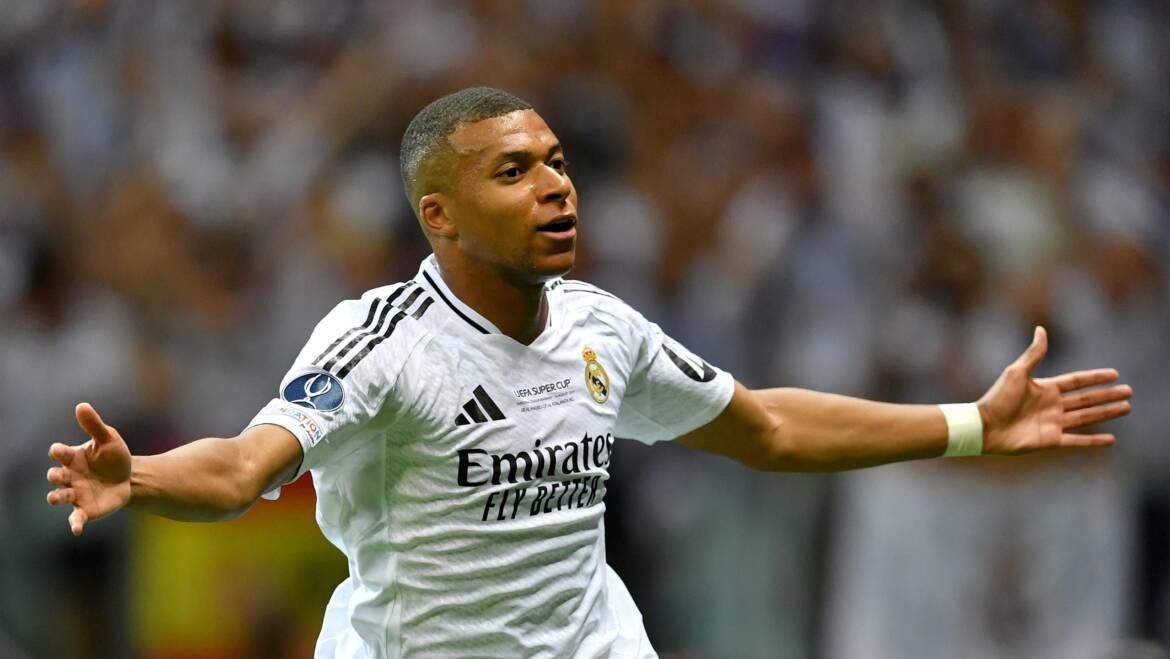 Mbappe scores on debut as Madrid overcome Atalanta to win Super Cup