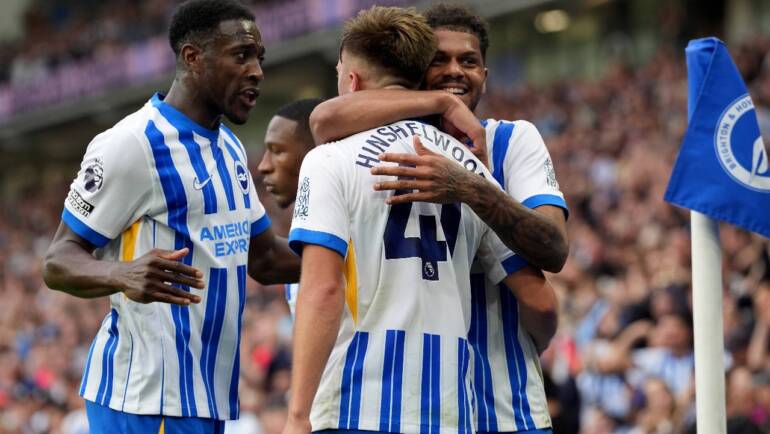 Brighton 2-2 Forest: Highlights, man of the match, stats as three red cards shown