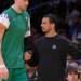 Celtics’ Porziņģis Posts Photo of Joe Mazzulla, Thierry Henry Drawing Up Plays