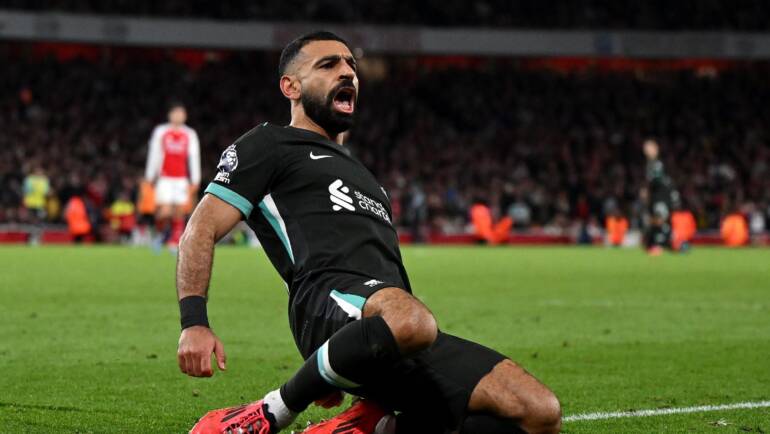 Late Salah strike earns Liverpool point at injury-hit Arsenal