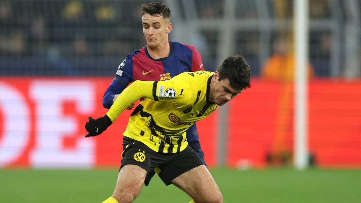 USMNT midfielder Gio Reyna starts as Borussia Dortmund fall to FC Barcelona in UEFA Champions League