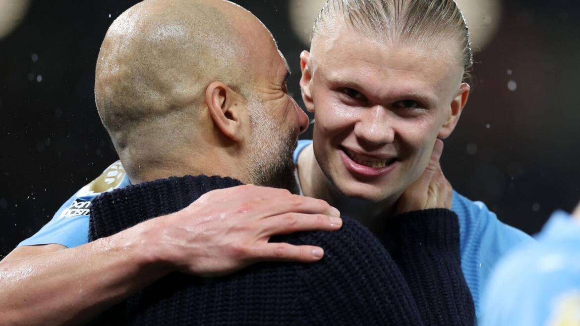 ‘It’s the defenders that push Erling’ – Guardiola praises Haaland’s temperament